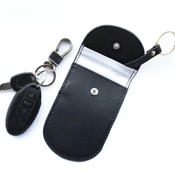 Car key Signal blocking bag Anti-theft RFID blocking Svart