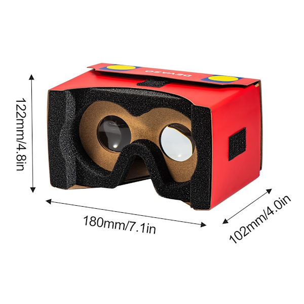 Kompatibel med Nintendo Switch LCD / OLED VR-briller Virtual Reality-briller Red