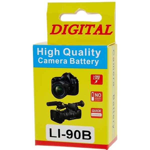 LI-90B Batteri for Olympus SP110 / XZ-2 / TG-4 / DB-110 / TG-5 / GRIII / TG1 osv White