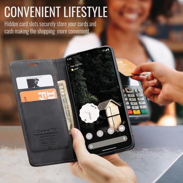 CASEME For Google Pixel 10A Etui med Stativ Black