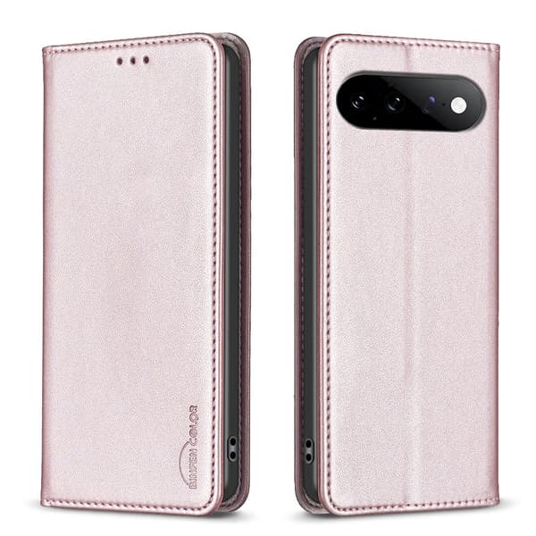 BINFEN COLOR Mobilfodral med Stativ till Google Pixel 11 Pro XL Rosa