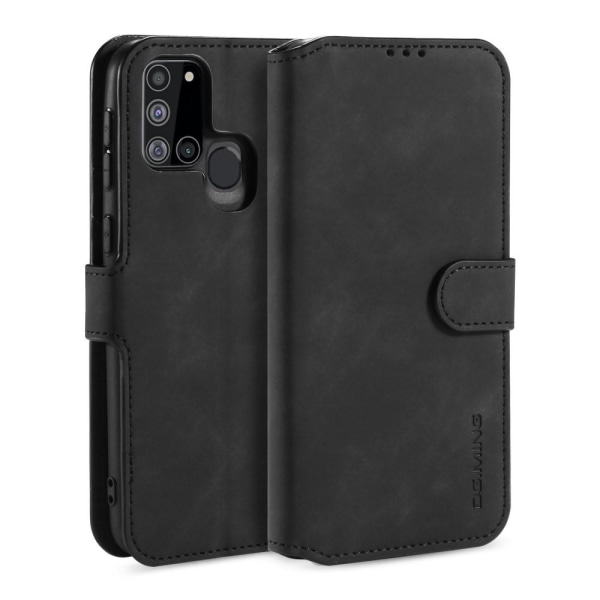 DG.MING Retro tegnebog taske til Samsung Galaxy A21s Black