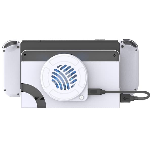 Kompatibel med Nintendo Switch OLED Dock Cooling Fan Back Cover Cooler Black