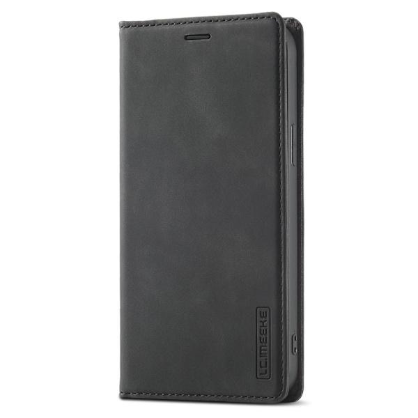 LC.IMEEKE Magneettinen puhelinkotelo iPhone 15 Pro Max -telineen lompakon suojukselle Black