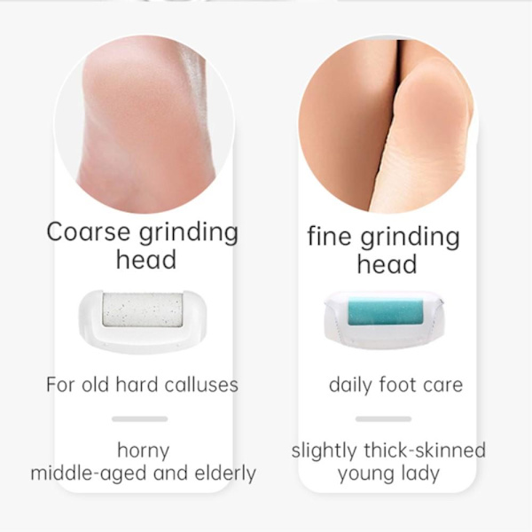 Fodkværn Elektrisk hård hud Hæle Slibning Pedicure Remover Død hud Green