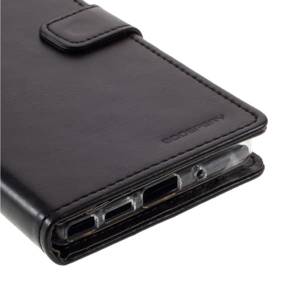 MERCURY GOOSPERY Sininen Moon Lompakkokotelo Samsung Galaxy Note 20 Black