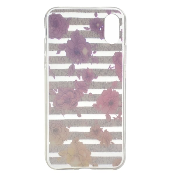 Erittäin ohut kuviollinen pehmeä TPU- case iPhone X/10 5,8 tuumaa - vaaleanpunainen a