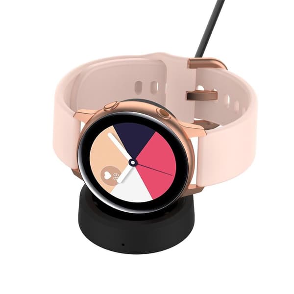 Samsung Galaxy Watch5 44mm 40mm Pro 45mm USB Laderkabel Stativ 1m Black