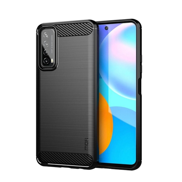 MOFI Huawei P smart 2021 Karbonfibercover - Sort Black