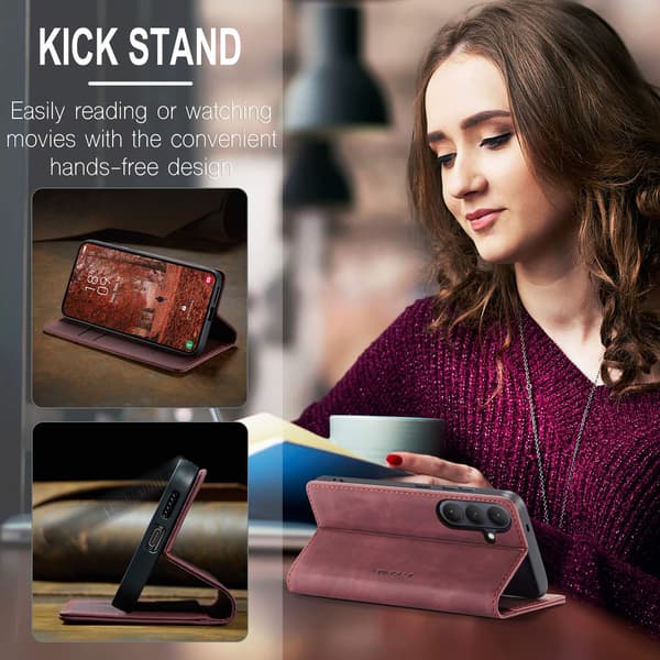 CASEME Plånboksfodral Samsung Galaxy S26+ - Röd Röd