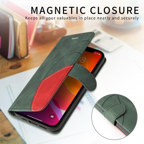 Till Xiaomi 17T Pro Plånboksfodral Bi-colour Grön