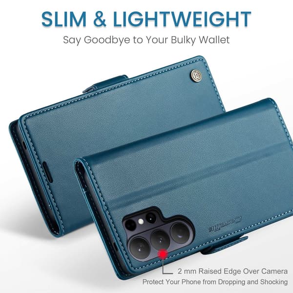 CASEME Plånboksfodral Samsung Galaxy S26 Ultra - Blå blå