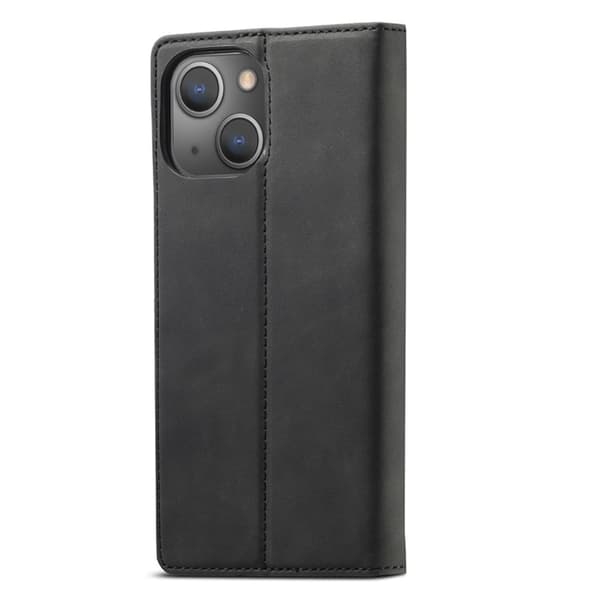 LC.IMEEKE Magnetisk telefontaske til iPhone 15 Stand Wallet Cover Black