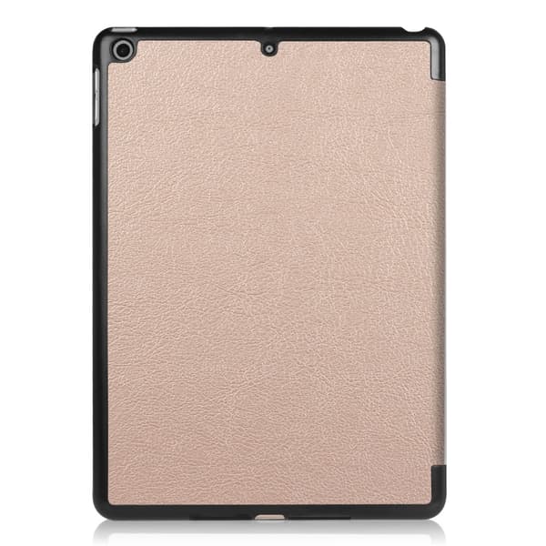 Til iPad 9.7 (2018)/9.7 (2017) Trifoldet etui - Rose Gold Gold