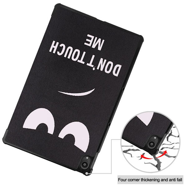 Tri-fold Stativdeksel for Lenovo Tab P11 / P11 Plus - Don't Touch Multicolor