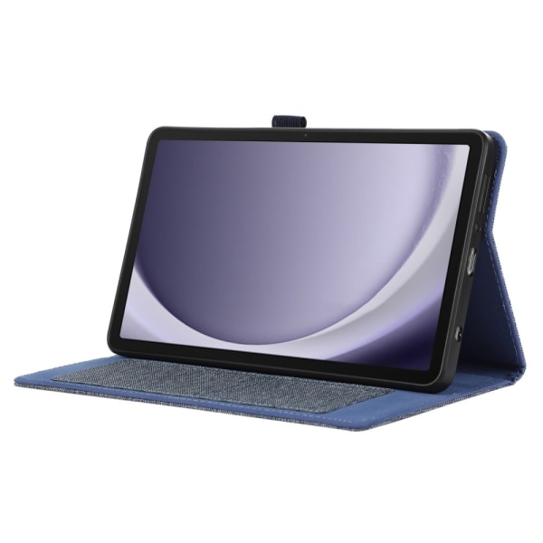 Samsung Galaxy Tab A9+ Tabletetui Dækstofstruktur Blue