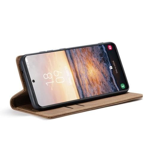 CASEME Retro Pung Taske til Samsung Galaxy S23 - Brun Brown