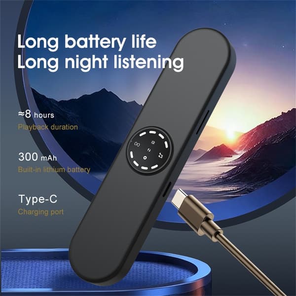 Søvnhjælp Bluetooth-højttaler Hvid støj Lydmaskine Højttaler Under Pude Black