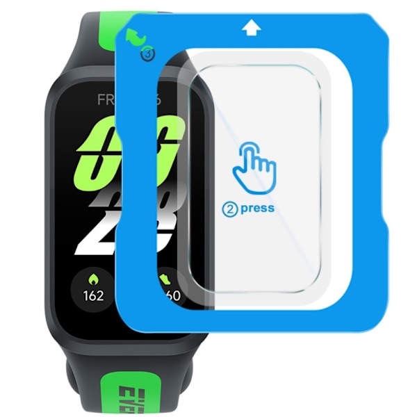 IMAK Xiaomi Smart Band 9 Active / Redmi Band 3 Karkaistua Lasi Näytönsuoja Asennustyökalulla Transparent
