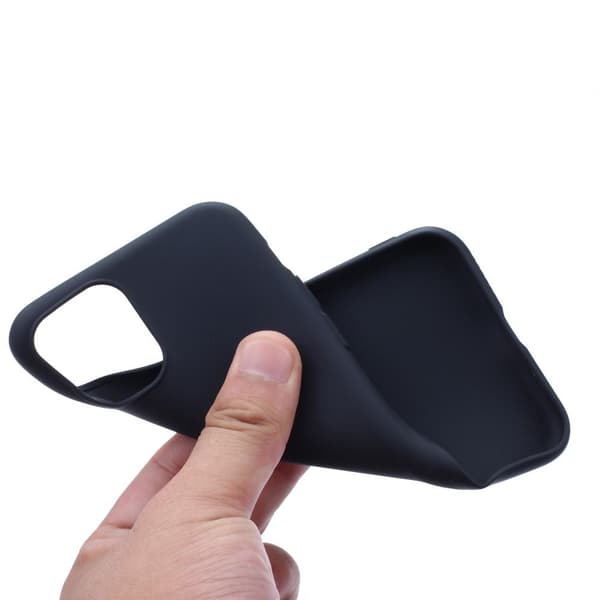 Slank TPU-telefonveske for iPhone 15 Pro - Sort Black