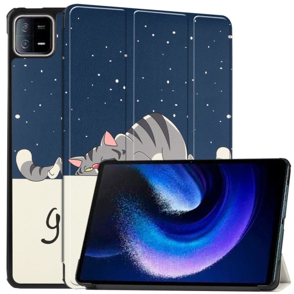 Xiaomi Pad 6 Stativ Slim Fit Deksel - Katt Multicolor