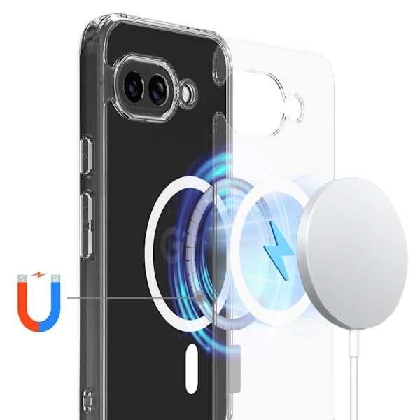TPU Shell Case Google Pixel 9a MagSafe Transparent