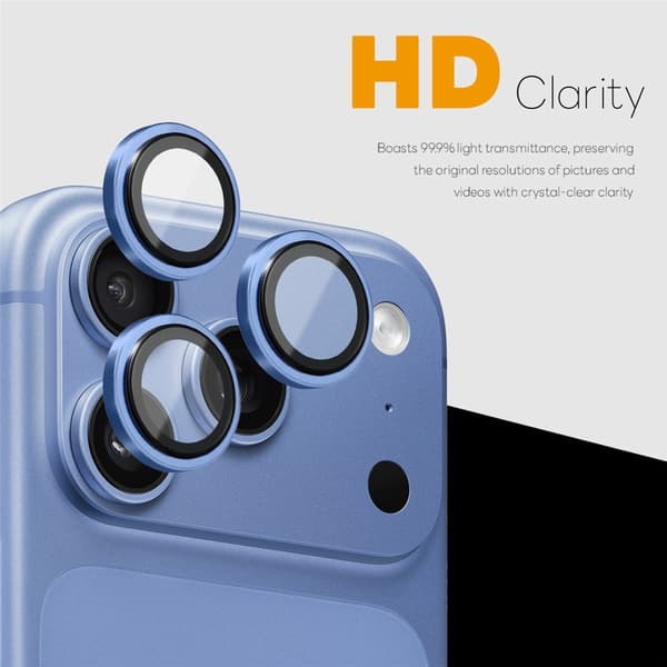 NORTHJO Kameralinsebeskyttelse til iPhone 18 Pro / 18 Pro Max Blue