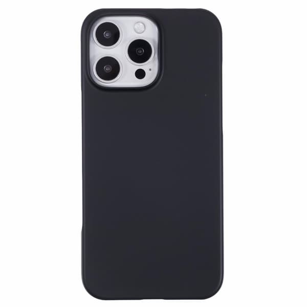 Etui Cover til iPhone 16 Pro Max Stødsikkert hårdt gummibelagt telefoncover Black
