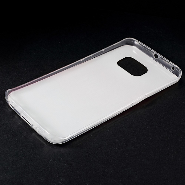Samsung Galaxy S6 EDGE TPU skal Be Happy Lila