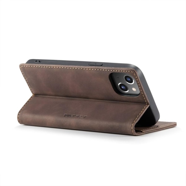 CASEME Retro lompakkokotelo iPhone 13 Prolle - Kahvi Brown