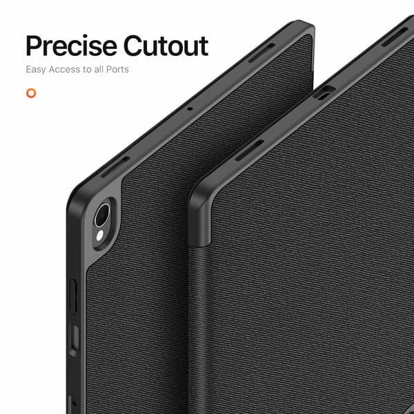 DUX DUCIS Tabletcover med støtteben til Samsung Galaxy Tab S12+ Black