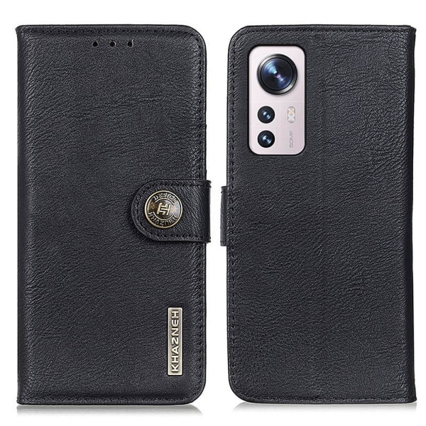 KHAZNEH Wallet Stand Case Xiaomi 12 Pro Black