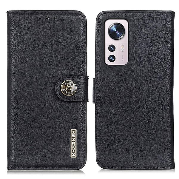KHAZNEH Wallet Stand Case Xiaomi 12 Pro Black