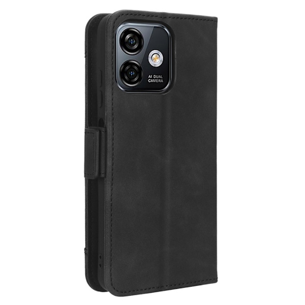 Till Ulefone Note 16 Pro Flera kortplatser Plånboksfodral skyddande Svart