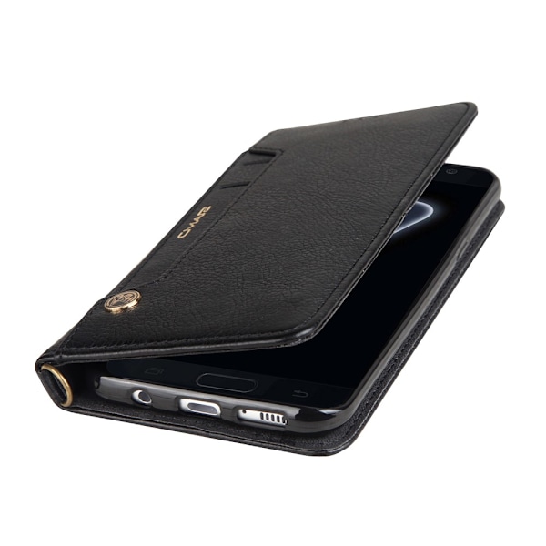 CMAI2 Litchi plånboksfodral Samsung Galaxy S8 Plus - Svart Black