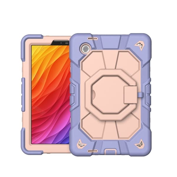 Til Samsung Galaxy Tab A11+ Etui PC+Silikone Tablet Cover Purple + Pink Multicolor