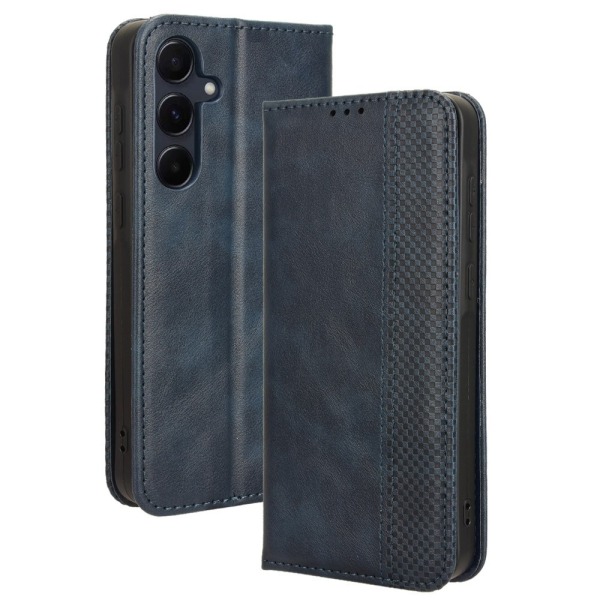 Wallet Stand Flip-telefonetui til Samsung Galaxy A35 5G Blue