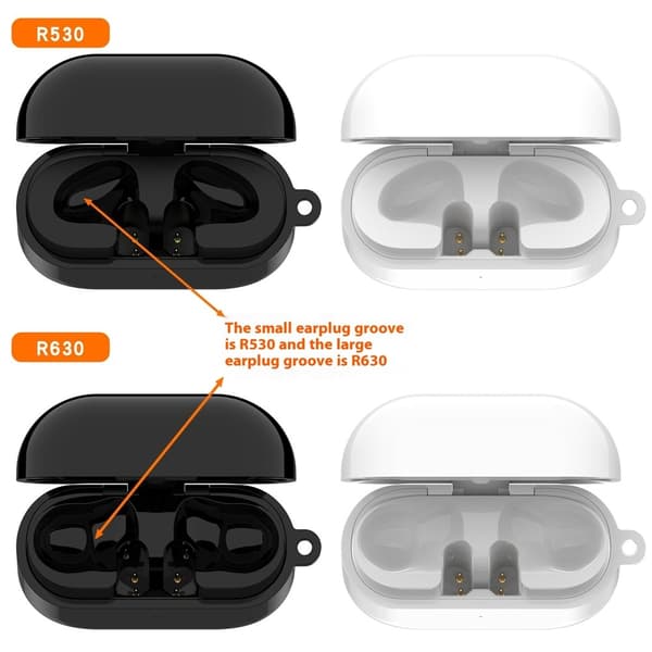 Docka för Samsung Galaxy Buds3 R530 Laddningsfack Laddningskabel Svart