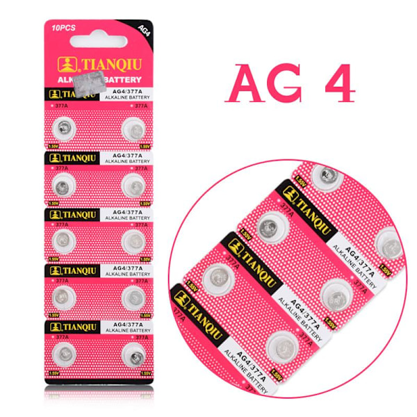 Button Cell Battery SR66 / V377 / AG4 / LR626 Silver