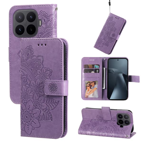 Til Xiaomi 17T Lommebokdeksel Mandala Purple