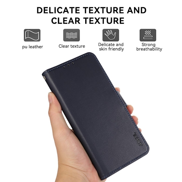 ABEEL För Sony Xperia 1 VII Fodral Plånboksfodral Skal Telefonfodral RFID-blockerande Blå
