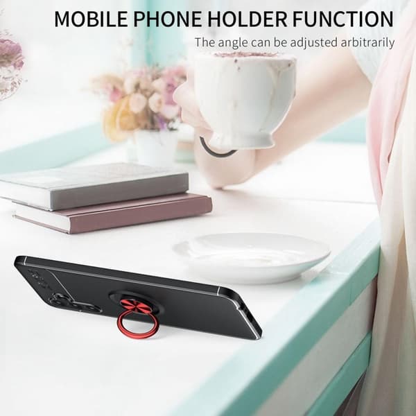 Fingerring Kickstand TPU Taske til Samsung Galaxy A13/A04s 4G Black