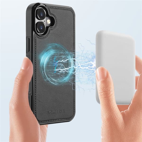 iPhone 17 Magneettinen Puhelinkotelo Black