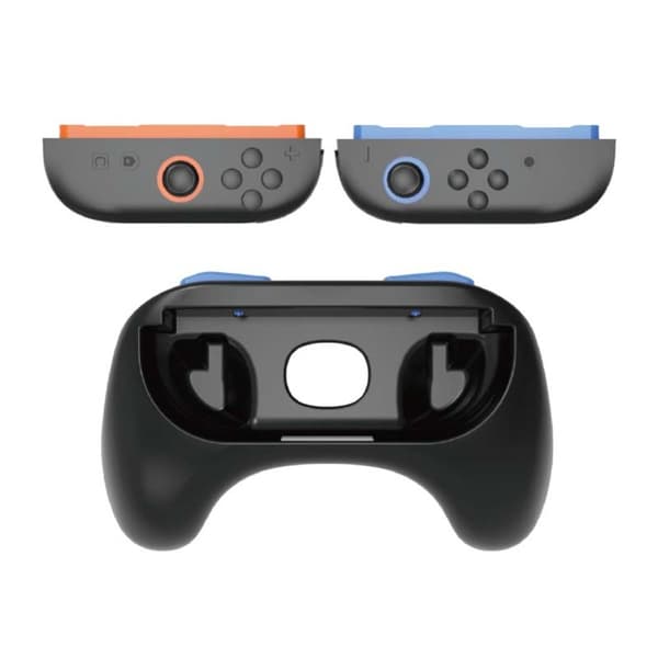 Kompatibel med Nintendo Switch 2 2 st handgrepp vänster höger Joy-Con kontroll Svart