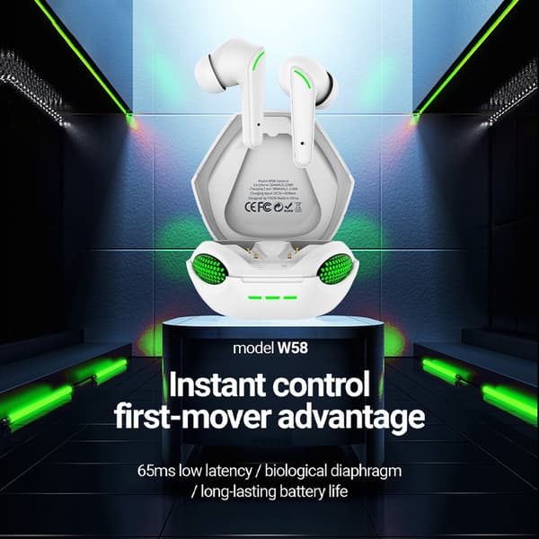 CELEBRAT Kobra Design Bluetooth In - Ear Hovedtelefoner Stereo headset - hvid White