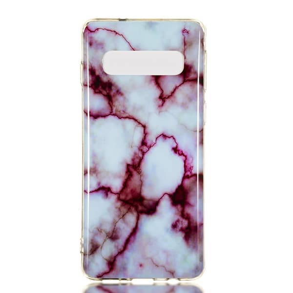 Marble Pattern IMD TPU Soft Back Suojakuori - Samsung Galaxy S10 - Style F Multicolor