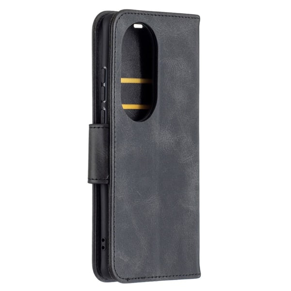 Retro lompakkoteline Huawei P50 Prolle - Musta Black