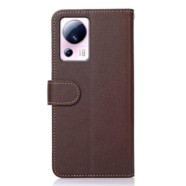 KHAZNEH Plånboksfodral till Xiaomi 13 Lite - Brun/Blå Brun