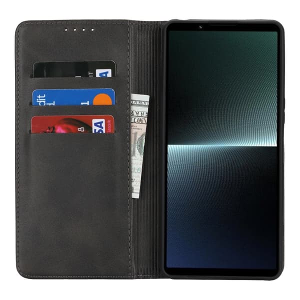 Till Sony Xperia 1 VI Plånboksfodral - Svart Svart