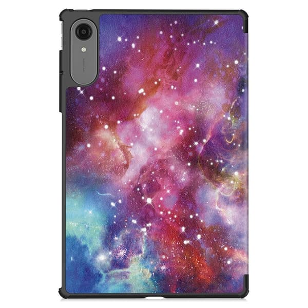 Til Lenovo Idea Tab Pro Gen 2 13" Cover Tri-fold Stander Mønsterprint - Space Multicolor